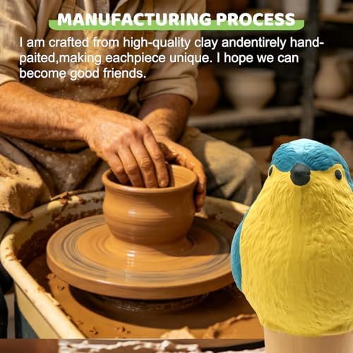 Bird‑Shaped Terracotta Self‑Watering Spikes, 4‑pcs Clay for Vacation Plants - Image 6