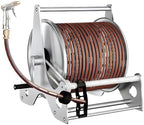 Heavy Duty Anti Rust Stainless Steel Garden Hose Reel Rack-40mHose by Unknown
