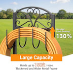 Garden Hose Holder for Outside - Freestanding Metal Water Hose Holder Stand Holds 151ft, Heavy Duty Garden Hose Storage Hanger Rack for Outdoor Yard Patio - Image 6