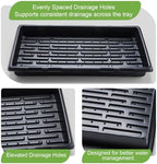 10-Pack Heavy-Duty 1020 Seed Trays with Drain Holes, Reusable Plant Flats - Image 2