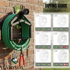 Stainless Steel Garden Hose Holder Wall Mount, Up to 100 ft Hose - Image 5