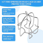 Shimeyao 16 Pcs Silver 1/2" Fire Sprinkler Head Cage Guard Protector Cover Watering Equipment System Sprinkler Bracket for Pendent Upright Horizontal Sidewall Double Hook Ceiling Mount - Image 3