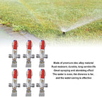 10PCS Garden Hose Nozzle,Heavy Duty Metal Water Hose Sprayer Atomizing Spray Nozzle Set Zinc Alloy Agricultural Plant Water Misting Fan Nozzle for Tractor Lawn Landscaping Irrigation - Image 2