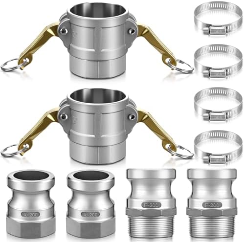 2 Set 2 Inch Camlock Fittings Type D&F&A by Innconee