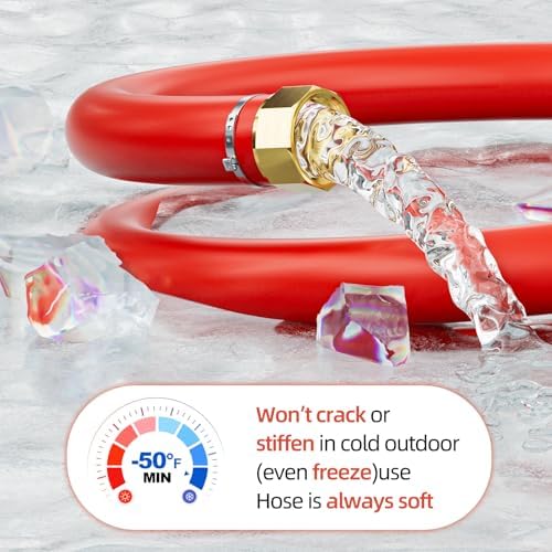 SPECILITE 1" x 5FT Hot/Cold Short Leader Garden Water Hose, -50℉-190℉ - Image 5