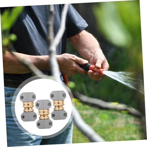 Housoutil 3 Sets Garden Hose Repair Connector Kit with Weatherproof Aluminium Alloy Material for Long Life Sturdy Hose Fitting Fastener - Image 7