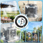 Ac Condenser Ac Mister Cooling System Kit, Anti Clog Design with Filter Mist System, Uniform Fine Mist Hose Misters Ideal for Sun Exposed Condensers - Image 6