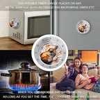 Watercolor Acoustic Guitar Digital Timer for Kids Stainless Steel Mechanical Kitchen Timer Sleek Cooking Timer 60 Minute Cute Countdown Timer for Baking Cooking Home Kitchen Gift - Image 4