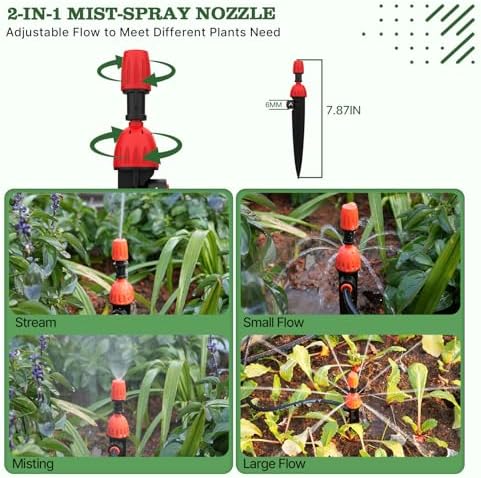 Anleolife 82.4FT Automatic Drip Irrigation System Kit with Water Timer - Image 5