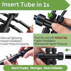 Ultimate 370FT Drip Irrigation Bundle – 240FT Quick Connect System + 130FT Flexible Hose with Accessories – 2 Tubing Sizes 1/2" & 1/4 for Custom Watering - Image 6