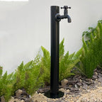 Stainless Steel Water Column for Garden, Lockable Outdoor Hose Faucet, Antifreeze Design for Efficient Irrigation, Durable and Weather-Resistant Water Dispensing Solution by Unknown