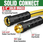 Heavy Duty Garden Hose 75ft, NON-EXPANDABLE Flexible Water Hose, Kink Resistant Lightweight Hybrid Hose, Leakproof Hose Male to Female Fittings - Image 3