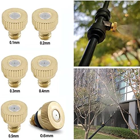 10pcs Water Spray Nozzle Sprinklers Misting Outdoor Cooling System Brass Nozzles 0.3/0.4/0.5 Mm - Image 7