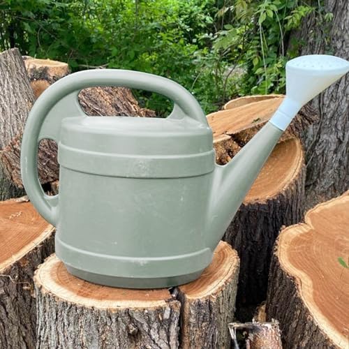 Standard Watering Can - Plant Watering Can - Small Plastic Garden Water Pot for Indoor Outdoor Plants Flowers by The HC Companies, 2 Gallon, Cool Gray - Image 5