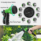 Garden Hose 100FT, Expandable Stainless Steel Water Hose with 10 Modes Spray Gun & Solid Brass Connectors, No Kink, No-Tangle, Tough & Flexible, Rust Proof Heavy-Duty Metal Garden Hose for Yard Lawn - Image 2