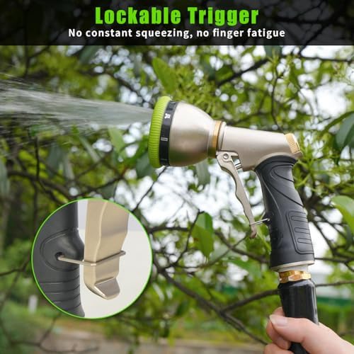 Besiter Garden Hose Nozzle Sprayer, Heavy Duty Metal Water Hose Nozzle - Image 3
