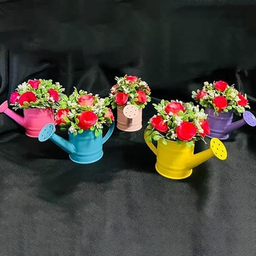 Watering Can Outdoor, 0.3 Gallon Long Spout Small Galvanized Metal Watering Can Outdoor with Handle and Sprinkler Head,Cute Metal Watering Can for Garden House Plants Flower Bonsai Indoor - Image 7