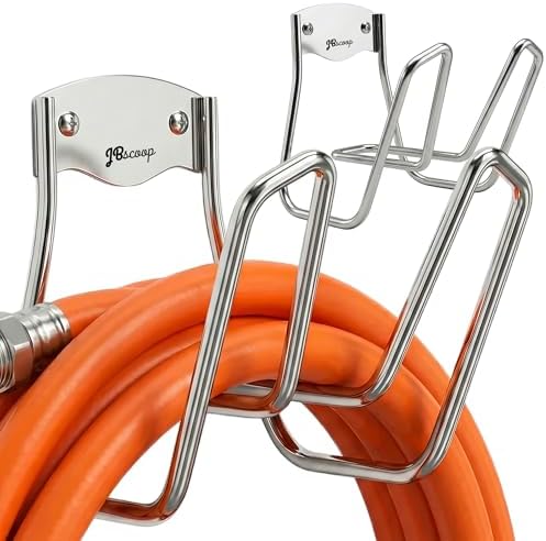 JBscoop Garden Hose Holder - 2 Sets Wall Mount for Water Hose and Extension Cords by JBscoop
