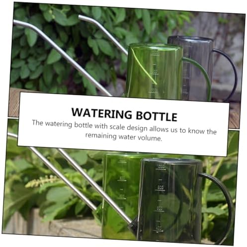 2pcs 1000ml Long Spout Watering Can with Scale, Stainless Steel - Image 4
