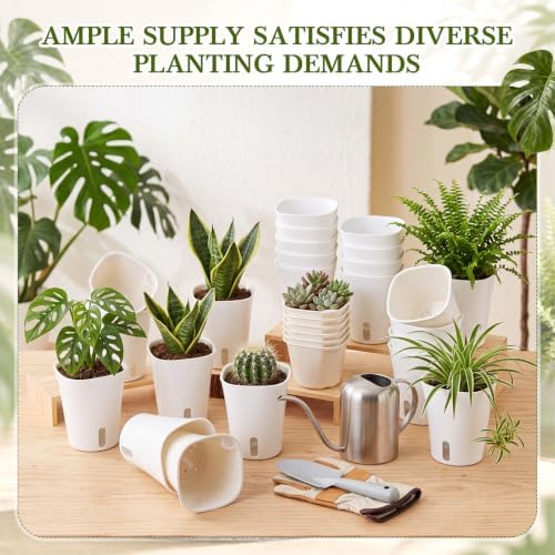 Ziliny 20 Pcs 4.92 Inch Self Watering Planters with Water Indicator - Image 5