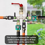 4 Way Hose Splitter, Brass High Flow Garden Hose Splitter Heavy Duty, Hose Connector, Water Spigot Splitter, Full Flow Faucet Splitter with shutoff, 3/4” GHT Inlet - Image 6