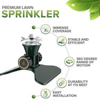 Lawn Garden Sprinkler Garden Sprinkler, 360 Degree Rotating Lawn Sprinkler, Automatic Irrigation System for Garden Lawn Yard - Image 5