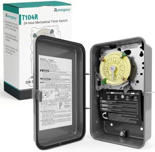 T104R Mechanical Timer Switch Outdoor, Rainproof Metal Enclosure by Rumngsuy