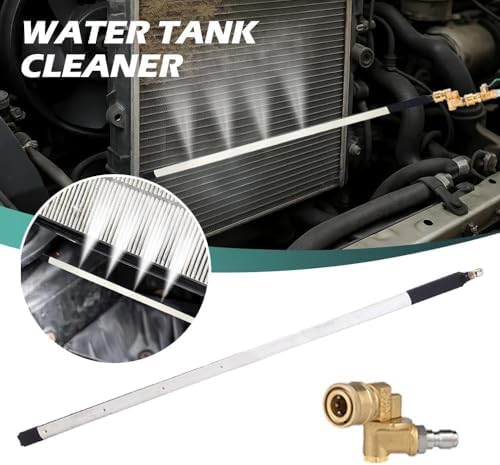 Radiator Cleaner, 23.6 Inch（60cm） Thickened Radiator Cleaning Wand with Water & Air Dual-Purpose Connector, Flat Radiator Cleaning for Garden Hose (1) - Image 2