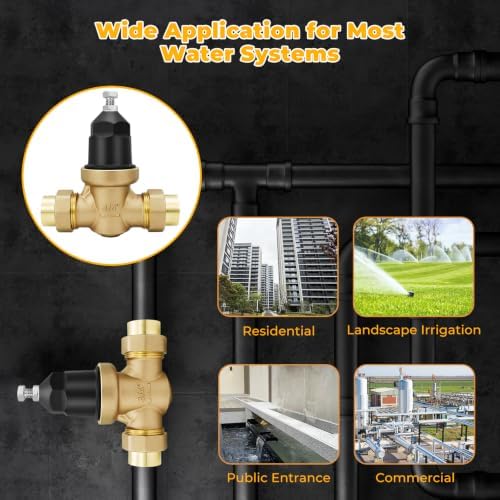 3/4‘’ NR3XL Water Pressure Reducing Valve With Double Union FNPT Connection - Image 6