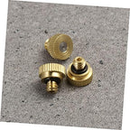 Yardwe 120pcs Low Pressure Misting Nozzles for Outdoor Cooling System Brass Atomizing Sprayer for Garden Hose Easy Installation for Watering and Cooling - Image 3