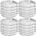 20 Packs 20 Inches Extra-Large Clear Plant Saucers for Indoor Outdoor Use Heavy Duty Plastic Plant Trays for Planter Bulk Flower Pot Drip Trays to Catch Water, 4 to 20 Inch by Planterhoma