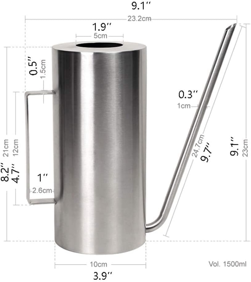 Watering Can Water Can Stainless Steel Watering Can Bonsai Indoor Plants Watering Pot Sprinkling Can with Long Spout Sprinkling Pot Garden Tool Watering Can Indoor Plants - Image 2