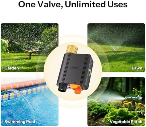 SONOFF SWV-ZFU Hydro ONE Zigbee Smart Sprinkler Timer, Brass Inlet, Weather-Adaptive Scheduling Irrigation Timer with Flow Meter for Garden, 4 AA Powered, Requires Zigbee Hub, Compatible with HA - Image 4