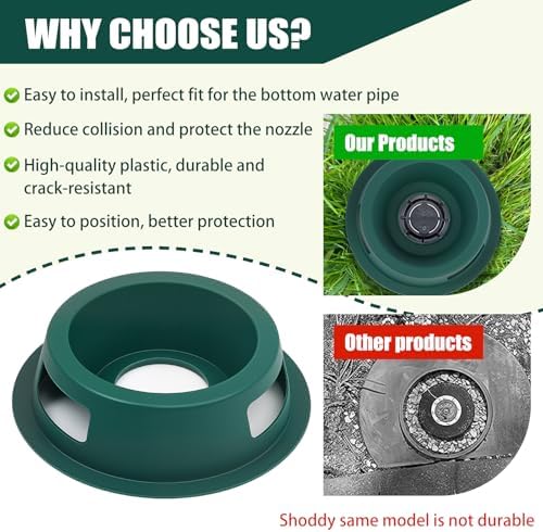 10 Pack Lawn Sprinkler Head Protector, Guards Against Mowers & Cars - Image 7