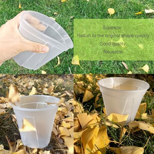 24 pcs 6/5 inch Clear Nursery pots for Plants Saucers,5/6 inch Clear Heavy pots with Side Vents for Reporting Orchids,Aroid,Monstera, Indoor & Outdoor use - Image 6