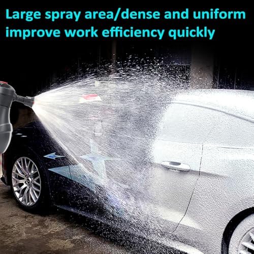 Shkalacar Electric Car Foam Sprayer, 2L Detailing Foam Sprayer 3000mAh Battery Transparent and Visible Capacity Scale for Home Cleaning, Gardening, Car Cleaning Kit and Car Detailing - Image 2