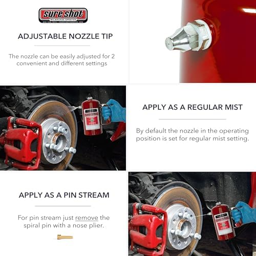 Sure Shot A1000R 1 Quart Enameled Steel Sprayer, Red - Image 6