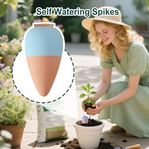 Water Spikes for Plants 4 Pieces Drip Irrigation Stakes - Image 3