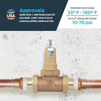 Cash Acme EB45 Pressure Regulating Valve, Double Union, 1-1/2 Inch NPT Female, Metal Top, 60 PSI, PVA41M-DUTH-60 - Image 4