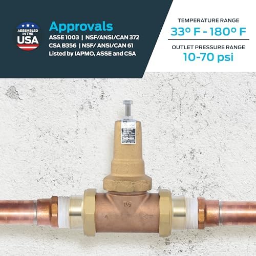 Cash Acme EB45 Pressure Regulating Valve, Double Union, 1-1/2 Inch NPT Female, Metal Top, 60 PSI, PVA41M-DUTH-60 - Image 4