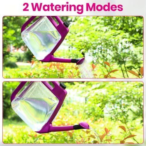 1.59 Gallon Purple Clear Plastic Foldable Garden Watering Can - Image 5