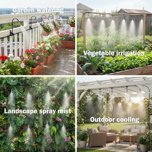 Automatic Garden Irrigation System 100ft with 18 Adjustable Copper Nozzles - Image 6