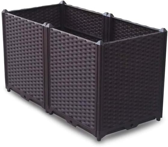 YSUEFIJO Planter Box Outdoor Plastic, Raised Garden Bed Planter Box, Planter Raised Beds for Vegetables, for Easy DIY and Cleaning, for Planting Outdoor Plants Vegetables by WELCOMETOYSUEFIJO