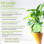 Self Watering Globes – Extra Large, 25.4 fl oz, Terracotta Spikes - Image 3