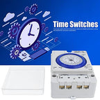 Fafeicy 24hour Mechanical Timer Switch, Automatic Time Control, TB388 Timer with Removable Battery Low Power Consumption for Water Heaters, Street Lights - Image 3