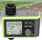Garden Irrigation Watering Timer with LCD Display, 8 Independent Programs, Rain Sensor Auto Shutoff, Manual Override, for Outdoor Lawn & Garden - Image 4