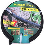 Taisia 1/2" Soaker Hose 50 ft Round Rubber Garden Soaker Hoses, Heavy Duty Drip Hose for Watering Irrigation, Water Seeper Soaker Hoses for Garden, Lawn and Plants by Taisia