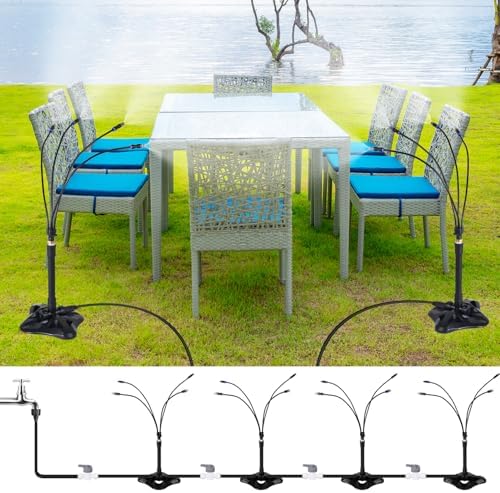 Standing Misters for Outside Patio, Adjustable Cooling System 26.2Ft(8M) - Image 4