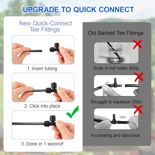 Quick Connect 1/4 Inch Drip Irrigation Fittings Kit - Image 4