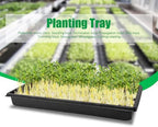 RooTrimmer 10 Pack 1020 Trays, Extra Thick Heavy Duty Seed Starting Trays - No Holes, No Leak, Reusable Propagation Flats for Microgreens, Seedlings, Plant Germination, Fodder and Transplant - Image 3